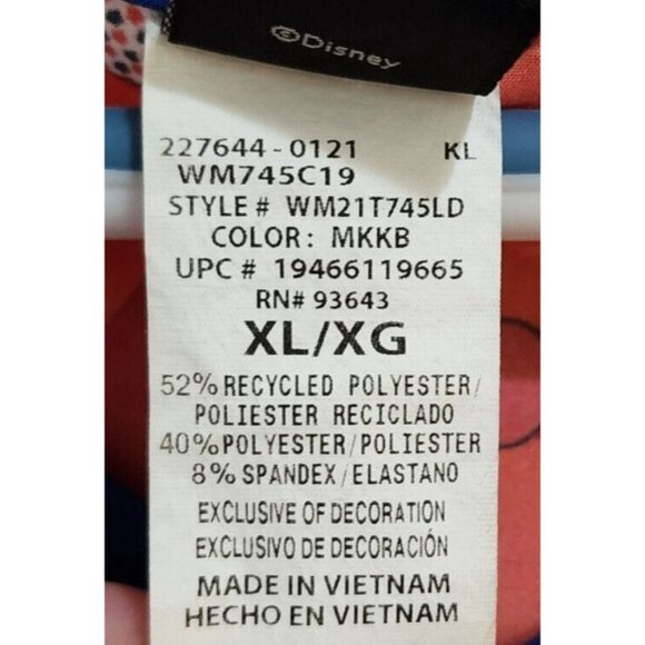 Disney Short Sleeve Scrub Top Mickey Mouse Independance Day 4th Of July Size XL - Picture 7 of 10